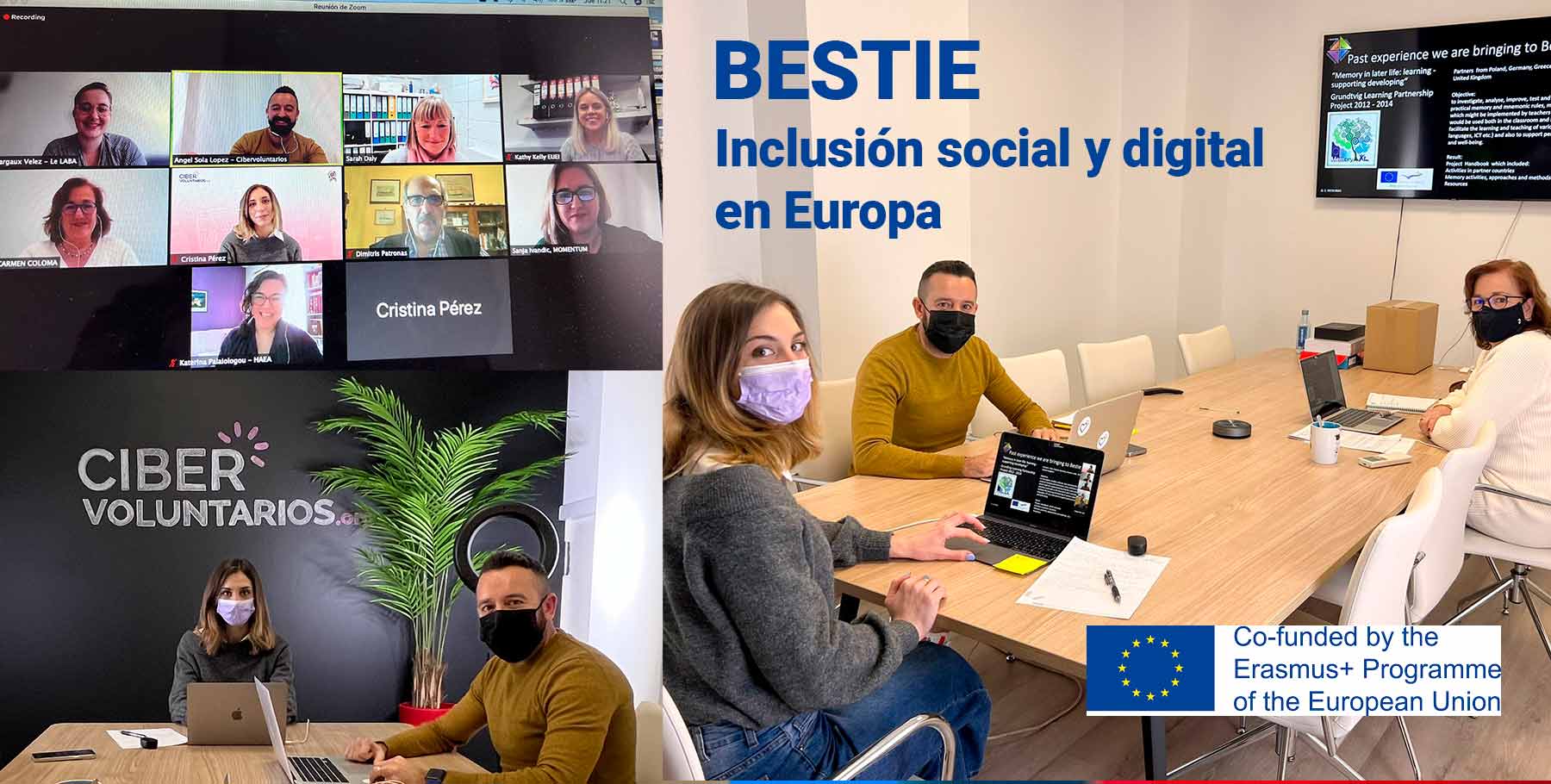 BESTIE: el nuevo proyecto Erasmus Plus de la Fundación Cibervoluntarios para luchar contra la exclusión digital en Europa